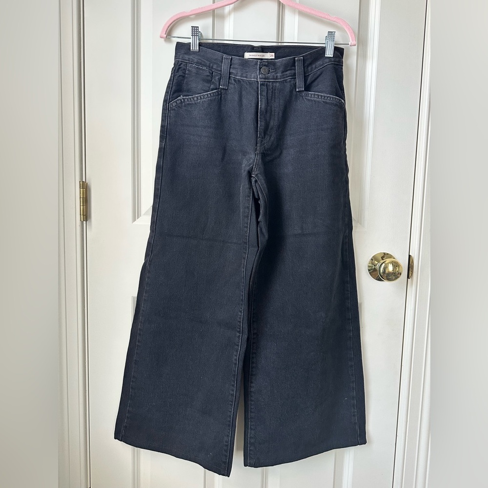 Levi's Wide-Leg Black Denim Jeans